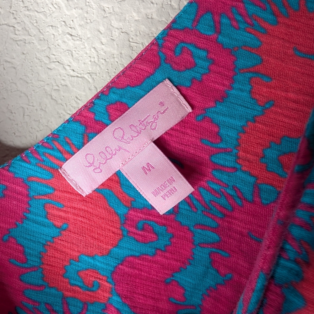 Lilly Pulitzer Vibrant Pink and Blue Maxi Dress - Picture 7 of 10